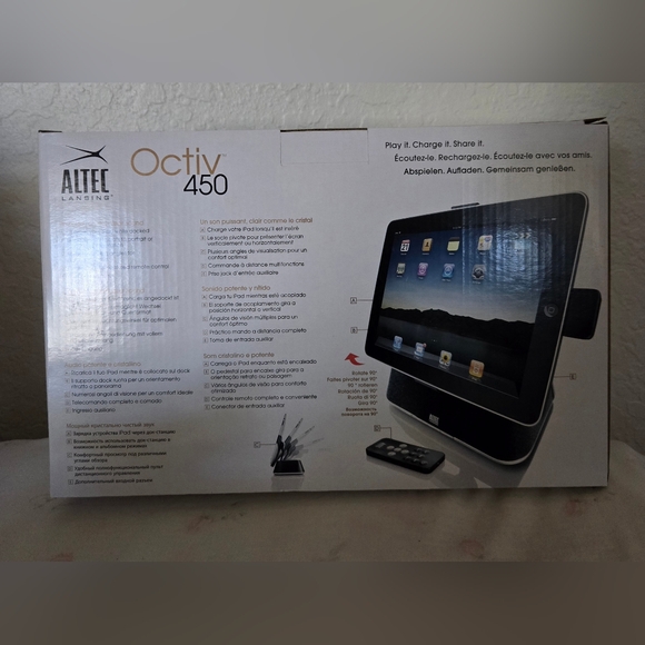 Active 450 speaker and charging dock for iPad, iPhone, iPod perfect gift. - Picture 5 of 8